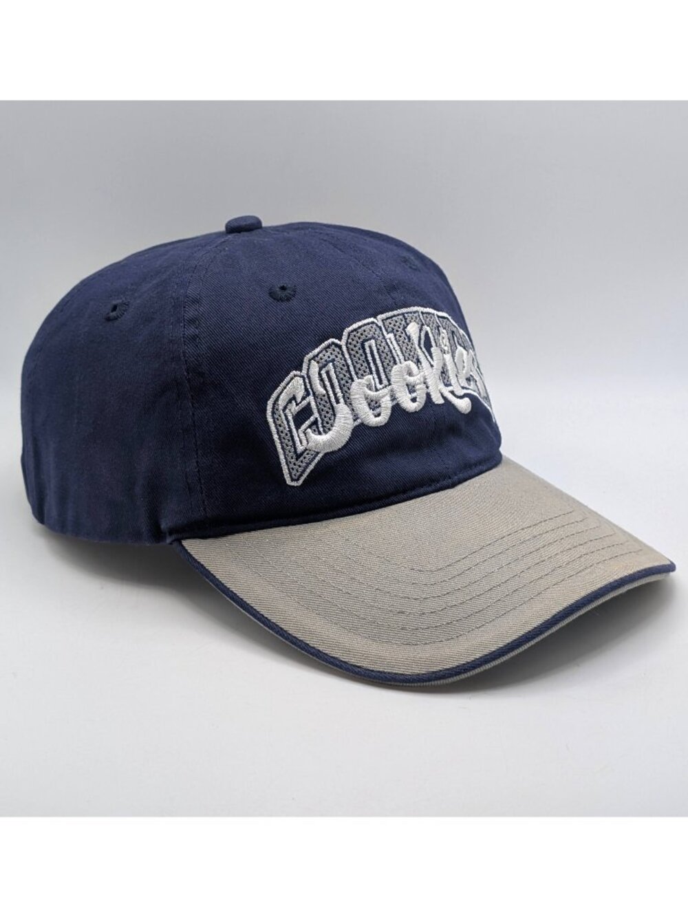 Cookies SF Navy Blue Gray Adjustable Strap Back OSFM Unisex Street Wear Cannabis